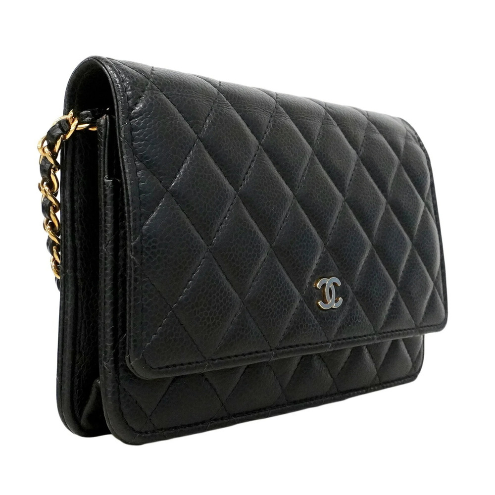 CHANEL Authentic Black Caviar Leather Wallet - Picture 2 of 8